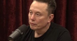 Elon Musk is pictured during his latest appearance on the Joe Rogan Experience