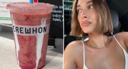 Why Hailey Bieber's name has mysteriously vanished from iconic smoothie at LA supermarket