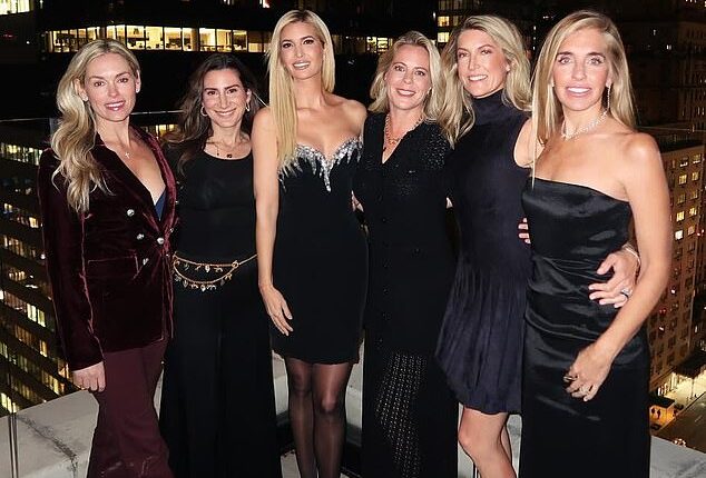 Ivanka Trump shared a series of pictures with her close-knit group of friends. L to R, Lindsay Powers Fox, Tamara Goldstein, Trump, Lindsay Smith, Flo Fulton Miller and Julie Shaffner Brawn