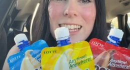 Coolish, a drinkable ice cream with a smooth, slushy-like consistency, has landed in the ice cream freezer at 7-Eleven Australia. Zara (pictured) shared the exciting news on social media
