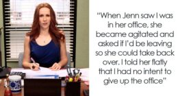 Woman Can’t Handle A ‘No’ After Coworker Refuses To Give Back Her Old Office Space