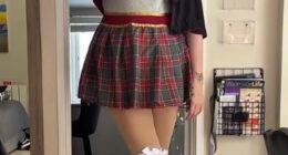 Katie Woolls, 27, who stands at a whopping 6ft 9in tall, has revealed she spends thousands of dollars each month on importing shoes to fit her size 11 feet