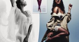 Zoe Saldaña models sheer dress and tiny thong for Vogue Mexico