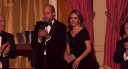 Prince William and herself could be spotted getting into the performance and belting out the national anthem to kick start the performances