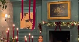 Another Christmas has come and gone, which means it's time for the stars and influencers to reveal their Christmas dinner spreads for their fans on social media; Jennifer Lopez is pictured at her table