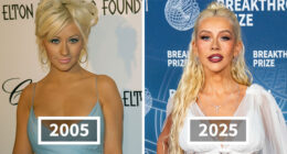 25 Before And After Shots Of Celebrities In 2005, 2015 And 2025, Featuring Dramatic Changes