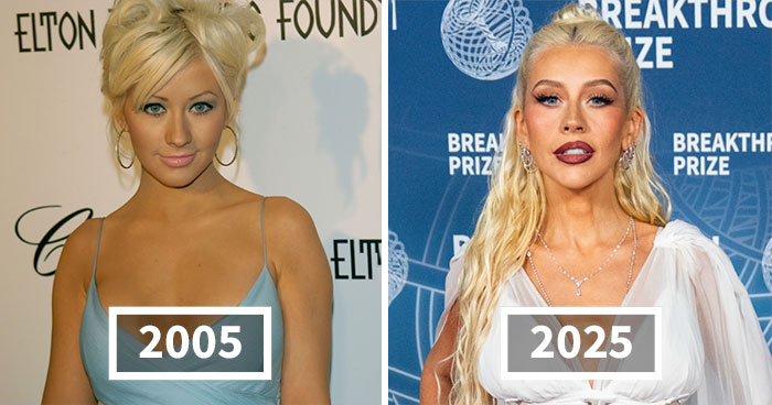 25 Before And After Shots Of Celebrities In 2005, 2015 And 2025, Featuring Dramatic Changes