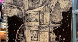 6 Christmas Drawings I Made With Gel Pens