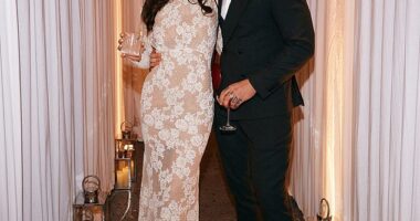 Adam Peaty counted down the hours until his wedding to Holly Ramsay as he shared a sunrise snap on the morning of his nuptials to Instagram on Saturday amid family feud