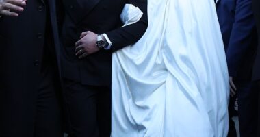 Adam Peaty has wasted no time embracing his new family after marrying Holly Ramsay on Saturday