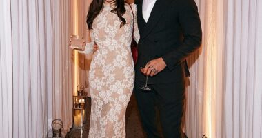 Adam Peaty counted down the hours until his wedding to Holly Ramsay as he shared a sunrise snap on the morning of his nuptials to Instagram on Saturday amid family feud