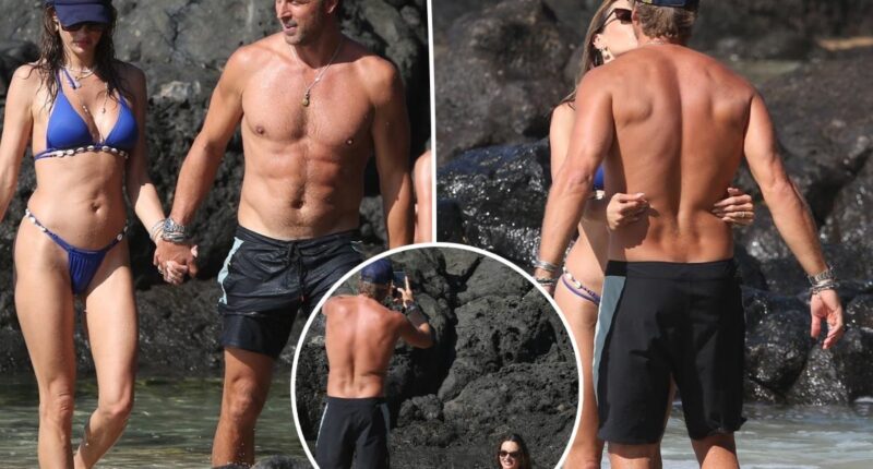 Alessandra Ambrosio has beach bikini photoshoot with boyfriend