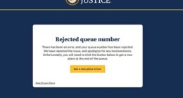 An image of the technical problems encountered when Americans try to access the Epstein files on the Department of Justice website