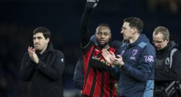 Antoine Semenyo appeared to wave goodbye to Bournemouth fans after 2-2 Chelsea draw