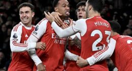 Arsenal reasserted their dominance in the title race with a emphatic 4-1 win rivals Aston Villa