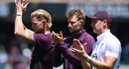 ADELAIDE, AUSTRALIA - DECEMBER 21: Ben Stokes of England thanks the crowd after day five of the Third Test Match in the 2025-26 Ashes Series between Australia and England at Adelaide Oval on December 21, 2025 in Adelaide, Australia. (Photo by Quinn Rooney/Getty Images)
