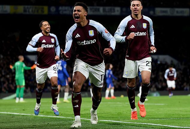 Ollie Watkins scored twice in Aston Villa's 2-1 comeback win over Chelsea at Stamford Bridge