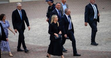 Australian prime minister Anthony Albanese booed at Sydney vigil as government announces intelligence review