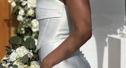 Dani G, 27, from Newcastle upon Tyne, ditched her wig to walk down the aisle - after her husband said he would love to marry her how he 'fell in love' with her