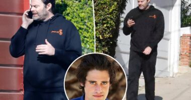 Bill Hader looks strained in first photos since tense chat with Nick Reiner hours before murders