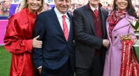 (From left) Jennifer Ashton and her husband Tom Werner, Chairman of Liverpool, and John Henry, Principle Owner, with his wife Linda Pizzuti Henry. Werner and Henry founded FSG