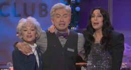 Bowen Yang burst into tears as he performed his final sketch on his final episode of Saturday Night Live, after seven years on the program