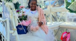 The young girl celebrated her birthday in true princess style and wore an £870 Givenchy dress to complete the royal experience