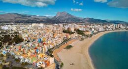 An aerial view of Costa Blanca in Spain. Police are investigating the shooting