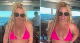 Britney Spears Stuns in Boat Video Removing Pink Bikini Top as Fan Concern Grows