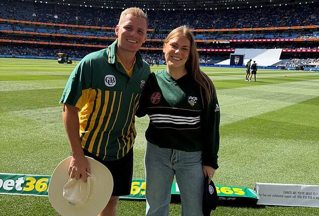 Brooke Warne (right) has made a heartwarming tribute to her late father, Shane Warne, alongside her brother Jackson (left)