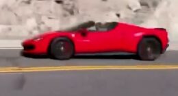 Horrifying footage captured the moment the Call of Duty creator's Ferrari crashed and burst into flames - killing him and his passenger