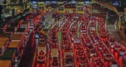 The Port of Dover traffic builds up due to Christmas holidaymaker and Border controls checks being carry out on Saturday night