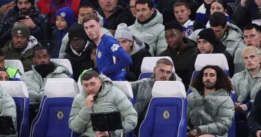 Cole Palmer was furious after being substituted during Chelsea's 2-1 defeat to Aston Villa