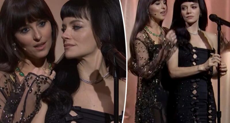 Dakota Johnson joins Lily Allen to play mistress 'Madeline' in 'SNL' performance
