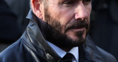 David Beckham has been seen for the first time since his son Brooklyn blocked his entire family on Instagram