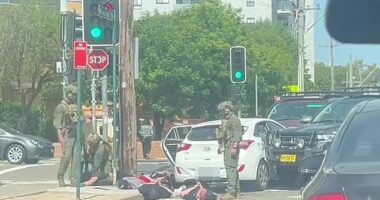 Tactical officers arrested a group of men in Liverpool