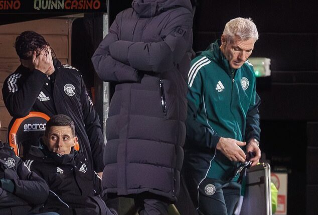 Wilfried Nancy can't believe it after his Celtic side lost for the fourth time in a row