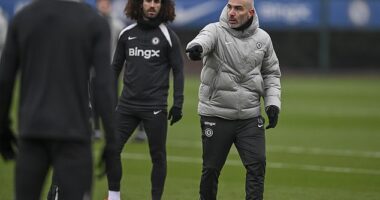 Enzo Maresca (right) is proud of his Chelsea side amid criticism about their discipline issues