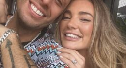 Example is engaged! Musician reveals he has proposed to Daisy Cox with huge diamond as Calvin Harris leads the congratulations