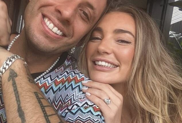Example is engaged! Musician reveals he has proposed to Daisy Cox with huge diamond as Calvin Harris leads the congratulations