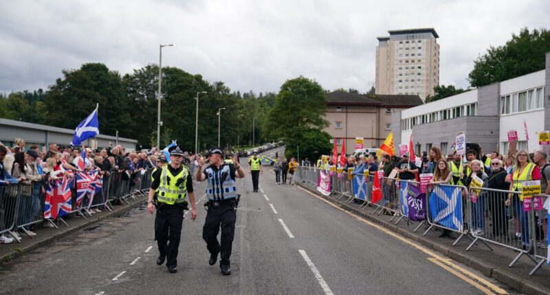 Farage accused of spreading ‘pain and anxiety’ ahead of Scotland rally