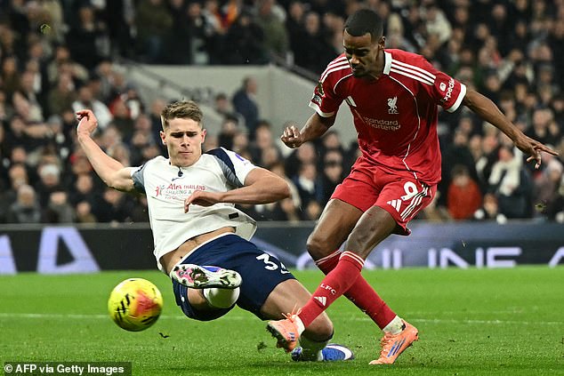 When Alexander Isak put Liverpool 1-0 up at the Tottenham Hotspur Stadium, it should have sprung his Reds career to life