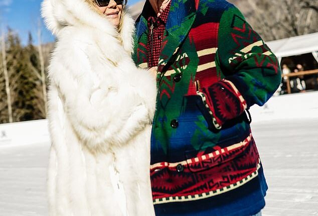 Goldie Hawn, 80, and Kurt Russell, 74, put on a cosy display at St. Regis World Snow Polo at Rio Grande Park in Aspen, Colorado, on Thursday