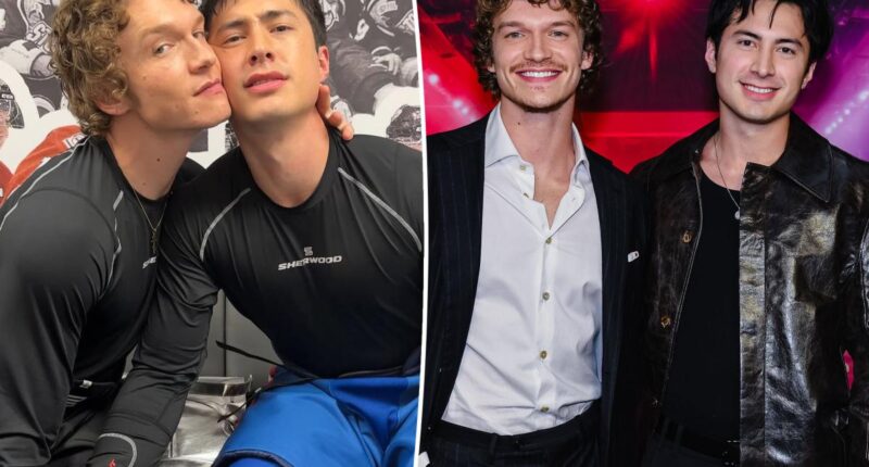 'Heated Rivalry' hunk Hudson Williams jokes real-life relationship with co-star Connor Storrie is 'a nightmare for HR'