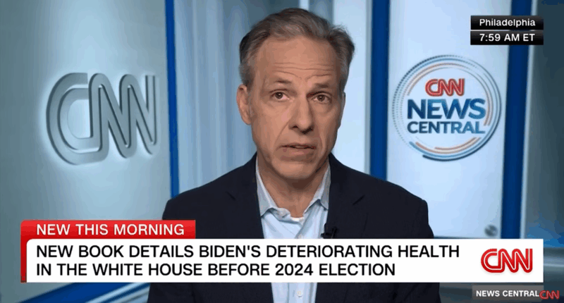 Jake Tapper spewing BS on CNN.