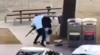 In the footage Mr Al Ahmed is seen disarming the gunman