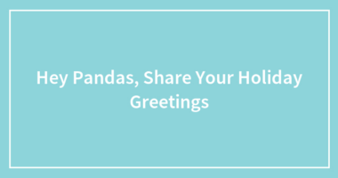 Hey Pandas, Share Your Holiday Greetings