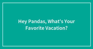 Hey Pandas, What’s Your Favorite Vacation?