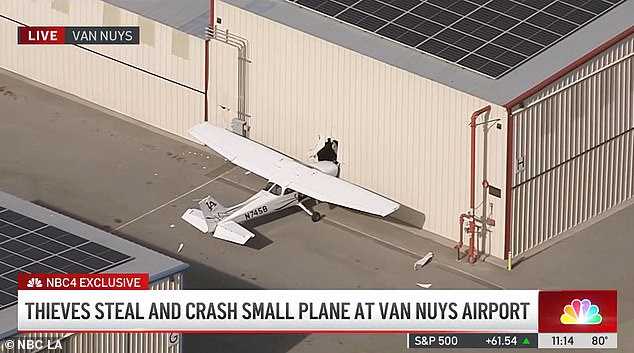 Hijacked plane crashes into Los Angeles airport building