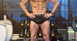 Cristiano Ronaldo has showed off his incredible physique aged 40 - after a sauna session!